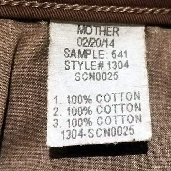 NWT Mother Jeans The Loosey in Touch And Go Brown Beauty Womens Button Fly 31x27 - Picture 14 of 14